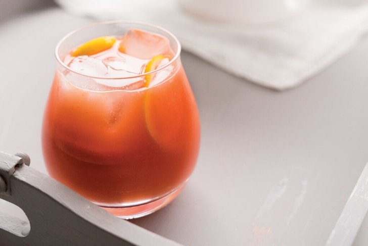 Blood Orange and Kombucha Cocktail