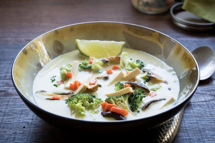 Thai Green Curry Coconut Soup