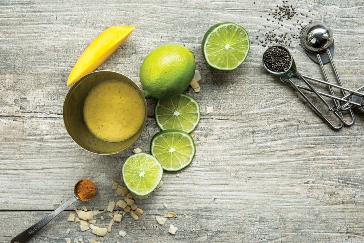 Coconut, Mango, Lime, and Turmeric Smoothie
